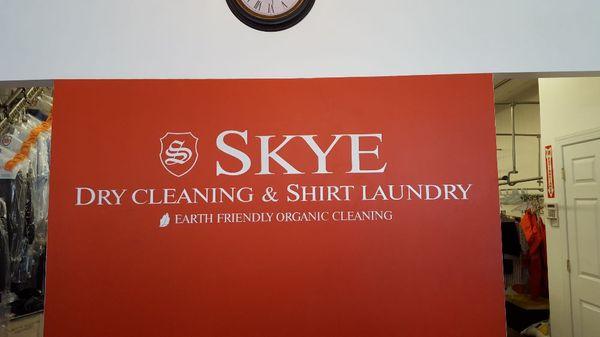 Inside of Skye Dry Cleaning