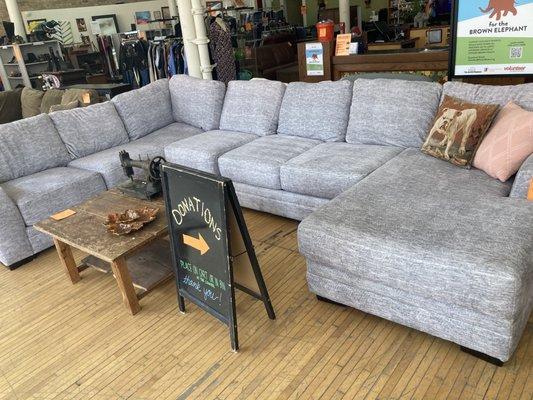 Sofas in good condition can be picked up and taken to charity to find a great home . Text us at 773-770-5438