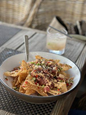 Ahi nachos