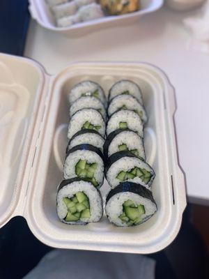 2 6pc cucumber rolls