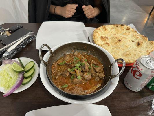 Lamb Karahi and Naan