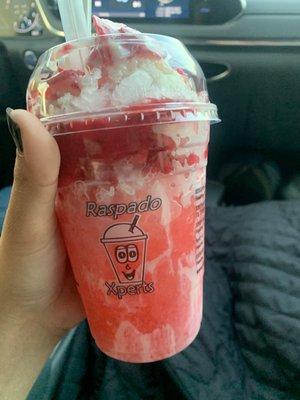 Strawberry con crema raspa