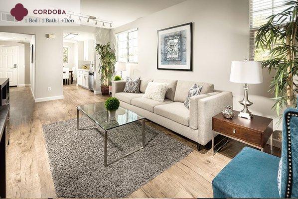 Cordoba - living room at Mission Hills Apartment Homes