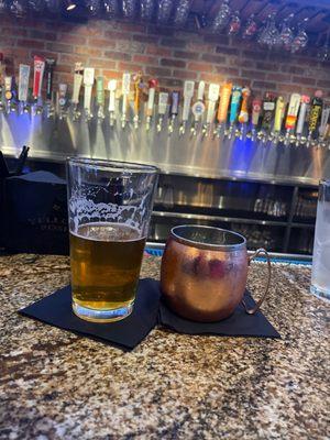 Stone hazy IPA and a Mexican Mule