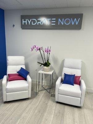 One of the Hydrate Now rooms