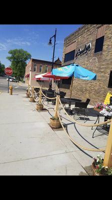 Our outside patio is perfect for an ice cold beer on a hot day!