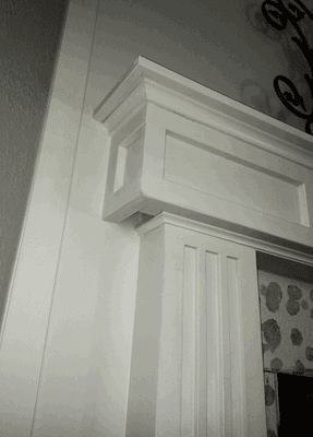 Missing wood underneath mantel