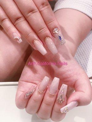 Nude + rhinestone