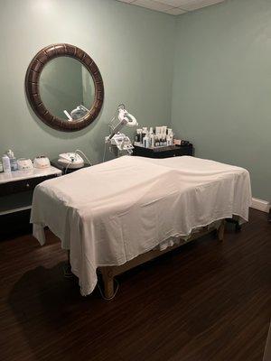 One of our aesthetician rooms