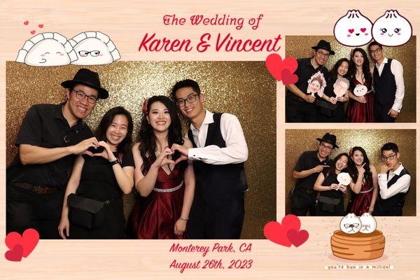 Photobooth pic with the lovely photographer and videographer