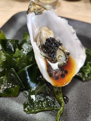 Oyster and caviar