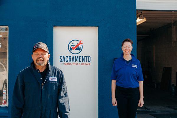 James Creed and Keri Carpenter, partners - Sacramento Smog Test & Repair