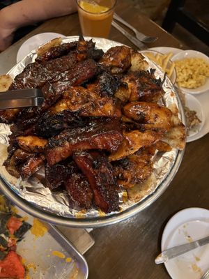 Bbq share platter half size