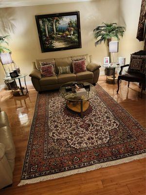 Silk and wool Persian rug