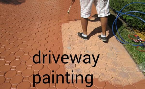 Driveway painting / staining