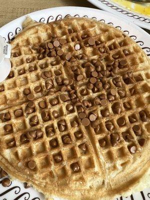 Peanut butter waffle