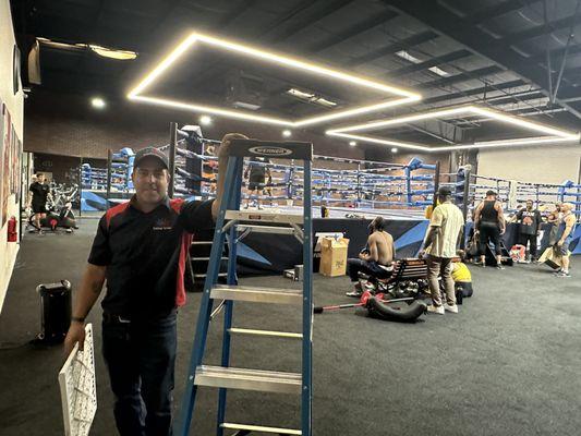 Top Rank Boxing Gym, home of champions, trusts us with their air conditioning needs