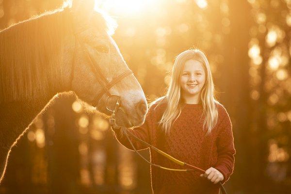 Kids love our horseback riding lessons and pony birthday parties!