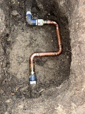 Spot water leak repair