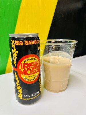 Vanilla flavored Irish Moss drink