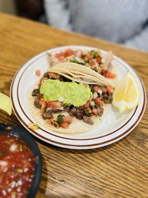 Carnitas and Asada tacos