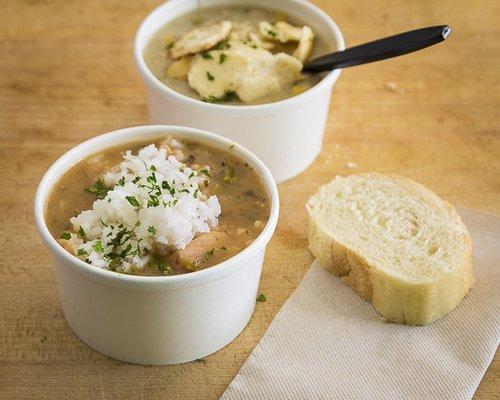 Our awesome gumbo, also known as our Croc soup