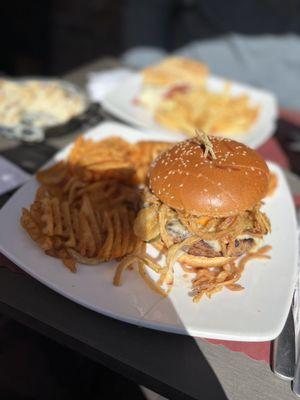 Fried Pickles Burger, need I say more