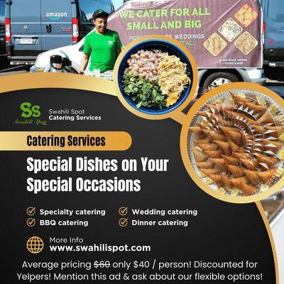 Party Catering Event Catering Wedding Catering Food Truck for Hire Private Parties Catering Big Groups Catering Small Groups Catering