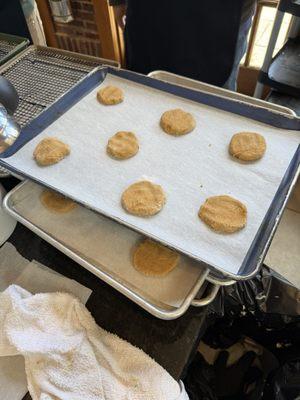 Cookies ready to bake