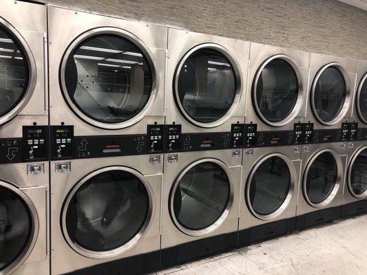 All new stainless steel dryers, love it!