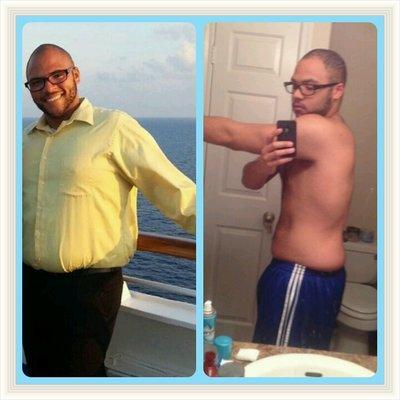 One of my distance/virtual coaching clients - over 8 months, this is what he accomplished.  Distance coaching can work!