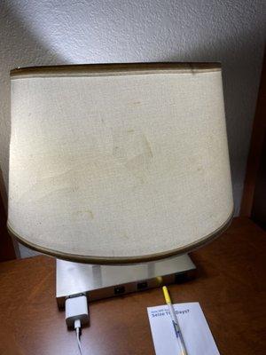 Stained lamp shade