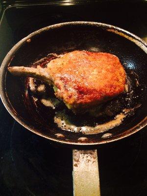 Parmesan crusted Pork chop at home