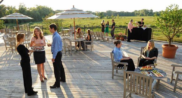 Deck overlooking wetlands