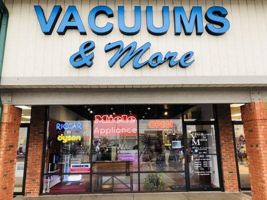 Vacuums & More storefront.