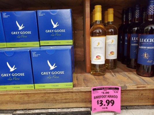 Good sale on mango wine.