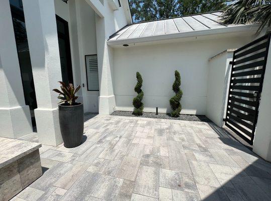 Paver Courtyard