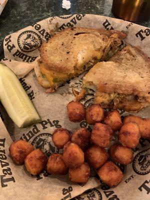 Piggy Melt and Sweet Potato Tots