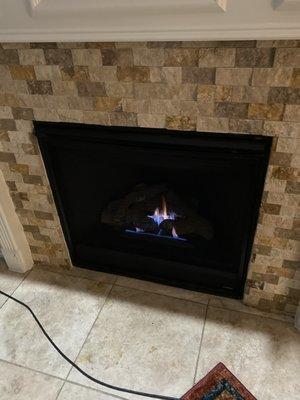 Gas Fireplace repair.