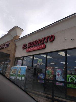 El Burrito inside the Grab n Go minimart.