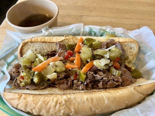 Awesome Chicago Italian Beef w Hot Giardinera