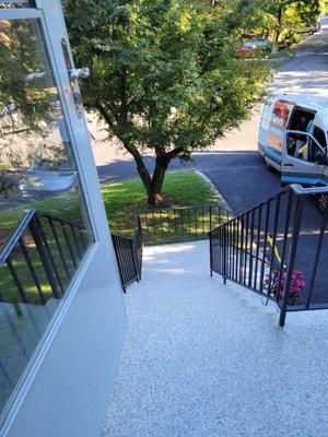 Concrete stairs look better than new!