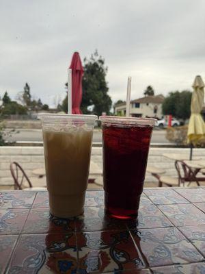 Horchata, Large. Jamaica, Large.