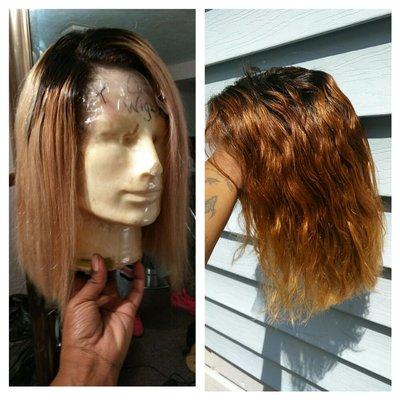 Custom Coloured Full Lace Wig