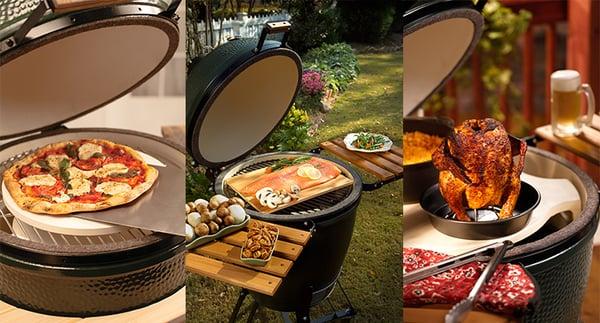 It Grills! It Smokes! It Bakes! The Big Green Egg is available at Hansen's Pool & Spa