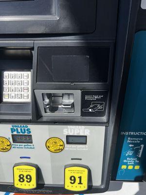 No credit card skimmer seal!