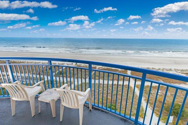 Oceanfront balcony