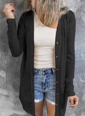 Black cardigan. Great staple piece for your wardrobe.