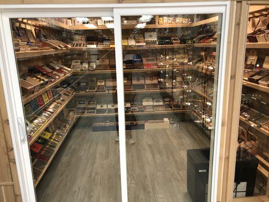 Cigar Room with Big Variety of Fine Cigars.