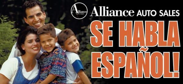 Alliance Auto Sales. Se Habla Español.